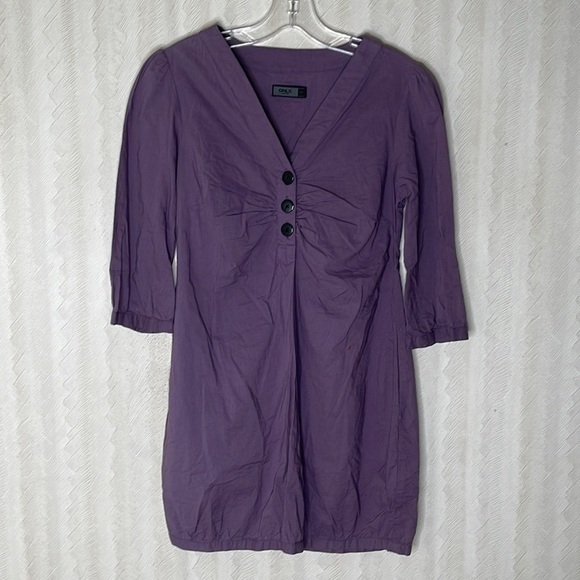 ❤️ ONLY Robin 3/4 tunic Dress Size XS - Picture 2 of 5